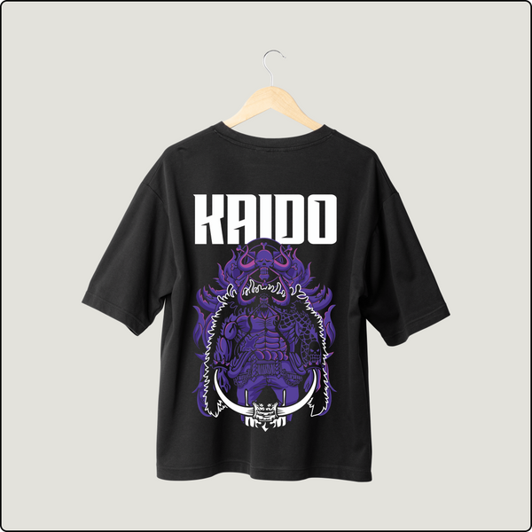 Kaido Dragon Fury Oversized Tee - One Piece Power Unleashed