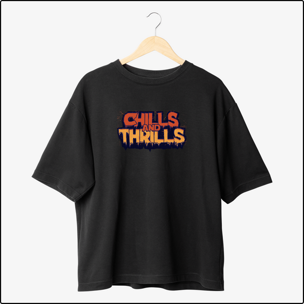 Chills and Thrills Oversized T-Shirts – Spooky & Adventurous Graphic Tees