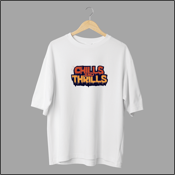 Chills and Thrills Oversized T-Shirts – Spooky & Adventurous Graphic Tees