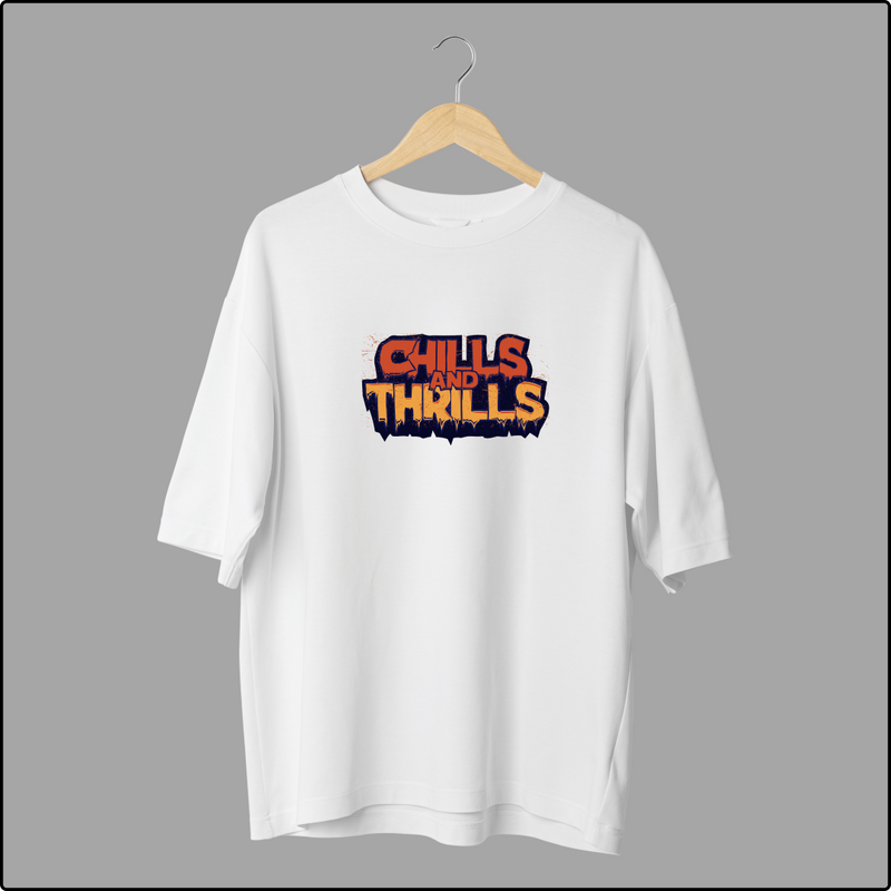 Chills and Thrills Oversized T-Shirts – Spooky & Adventurous Graphic Tees