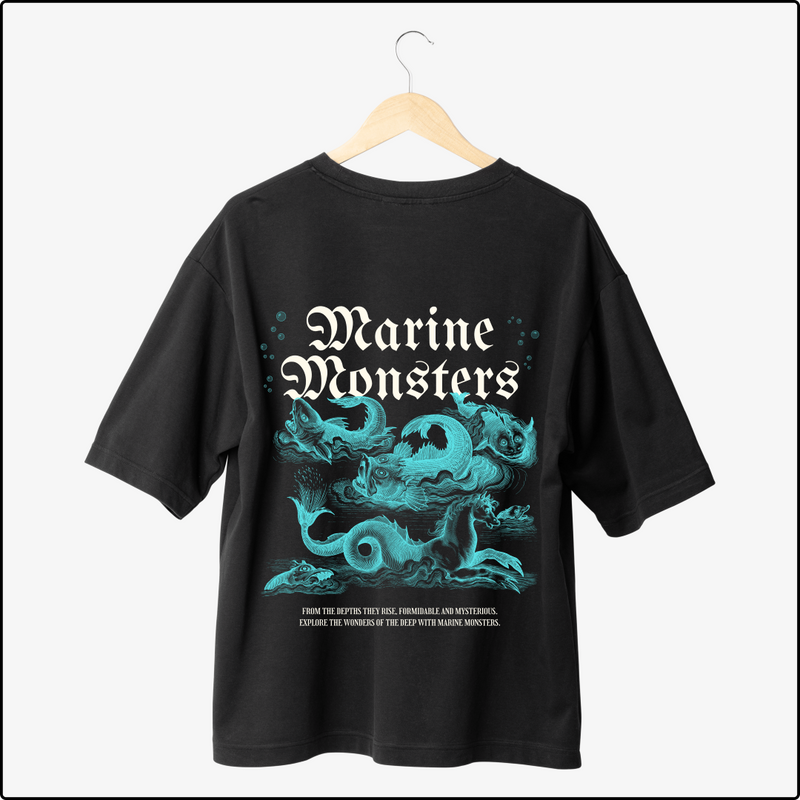 Marine Monsters Oversized T-Shirts – Fierce & Mythical Sea Creature Tees