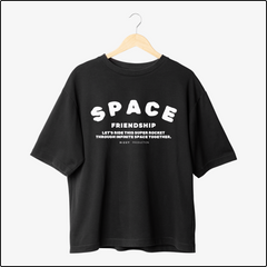 Space Friendship Oversized T-Shirts – Cosmic for Stellar Bonds