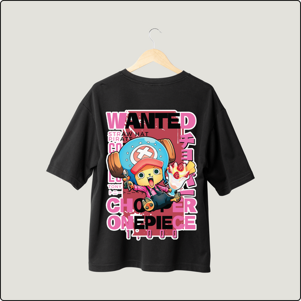 Chopper's Sweet Escape: The Cotton Candy Lover Oversized Tee