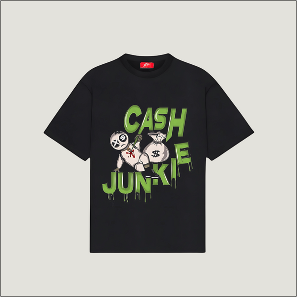 Cash Junkie Regular Tee - Flaunt Your Financial Flair