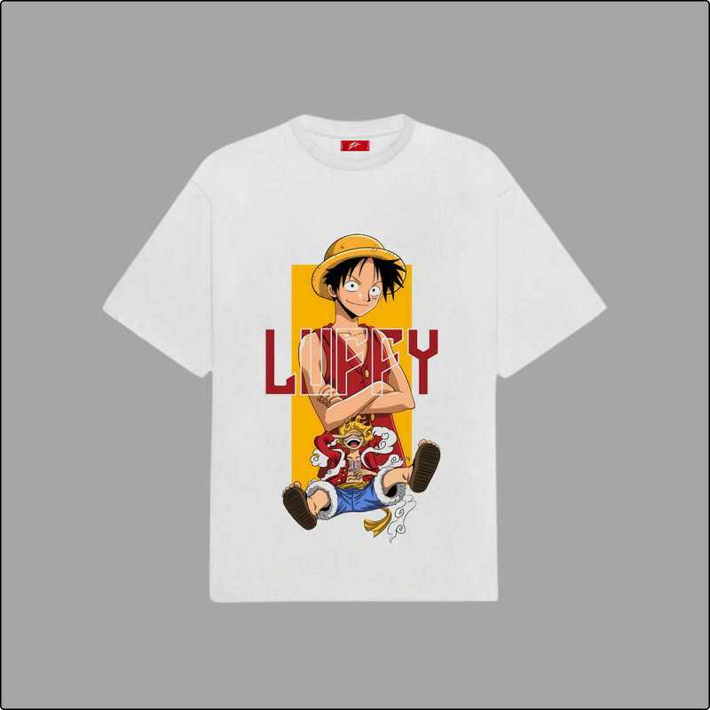Straw Hat Swagger Regular Tee - Oversized Luffy Edition