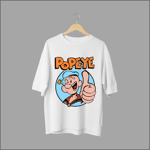 Popeye Power Oversized Tee - Vintage Cool with a Modern Twist