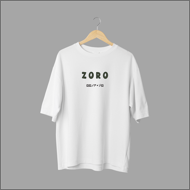 Swordsman's Creed: Zoro's Resolve Oversized Tee (White)
