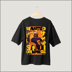 Sanji's Wanted The Black-Leg Bounty Oversized Tee