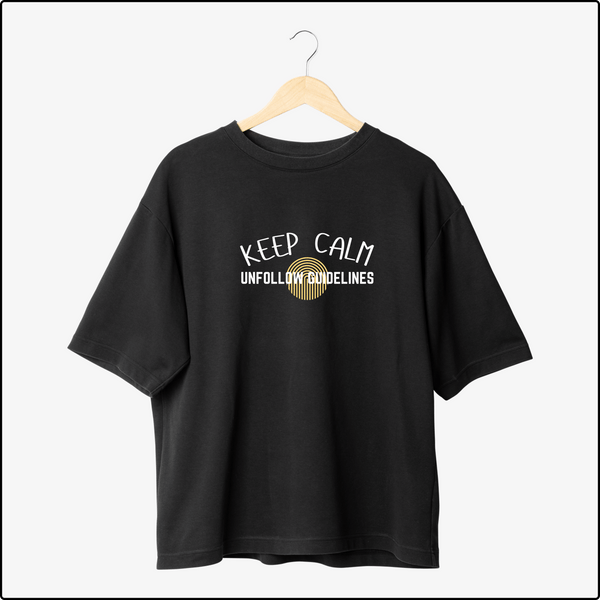 Keep Calm Oversized T-Shirts – Stylish & Fun Graphic Tees