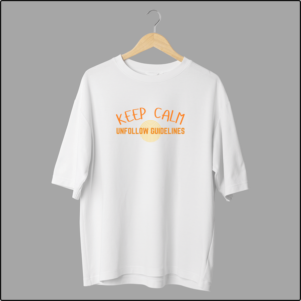 Keep Calm Oversized T-Shirts – Stylish & Fun Graphic Tees