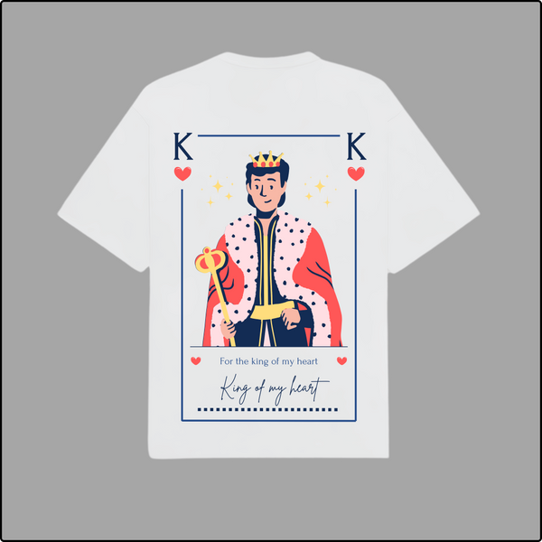King of My Heart Regular T-Shirts – Stylish & Romantic