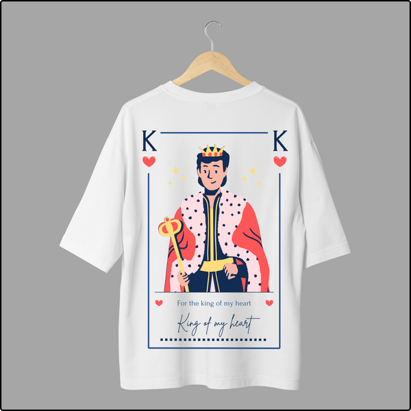 King of My Heart Oversized T-Shirts – Stylish & Romantic