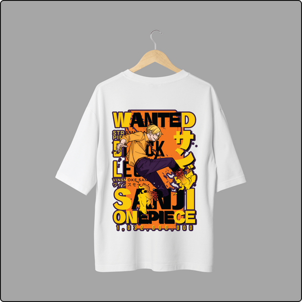 Sanji's Wanted The Black-Leg Bounty Oversized Tee