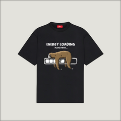 Sloth Energy Charge Regular Tee - Relax & Recharge