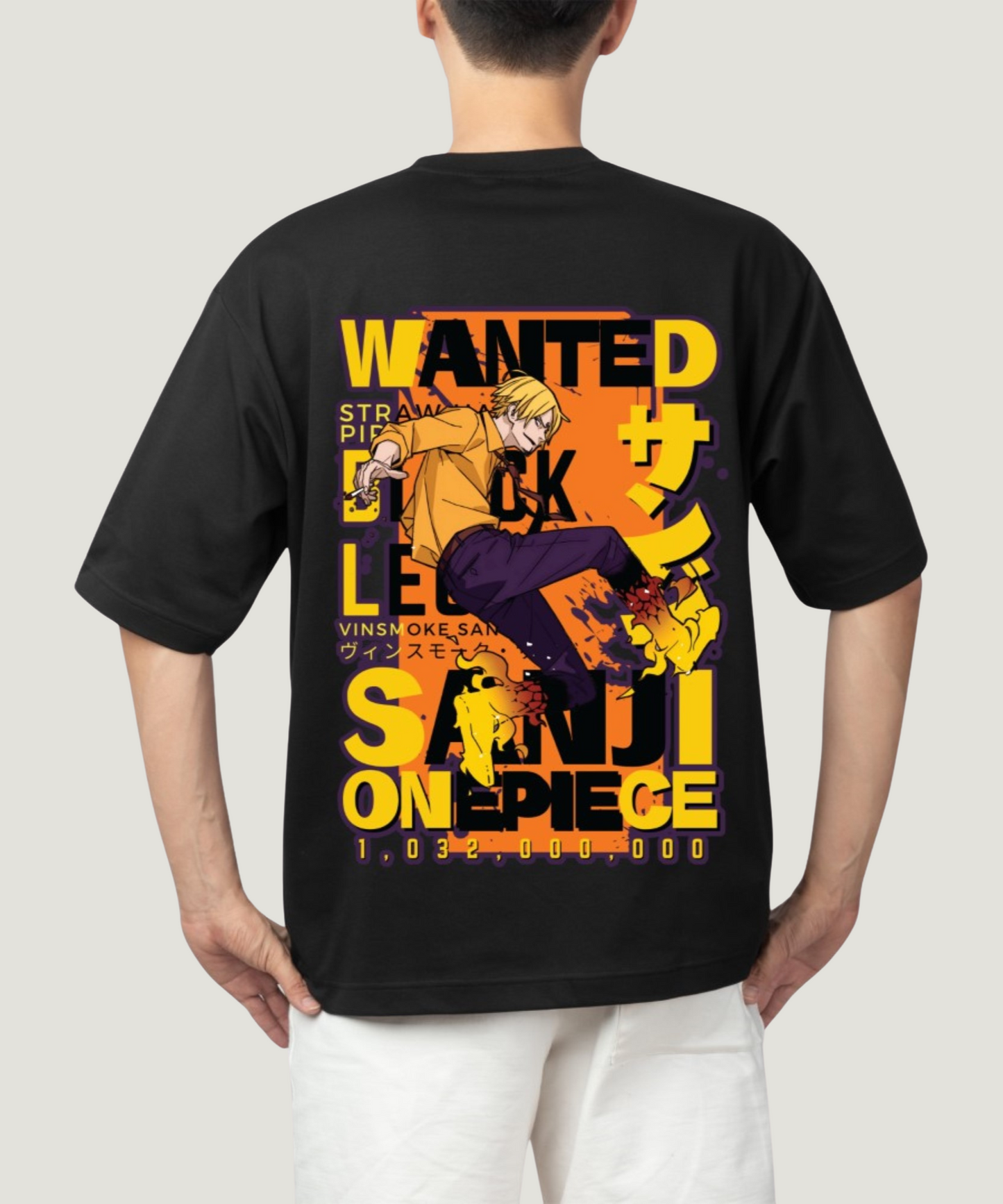 Sanji's Wanted Poster: The Black-Leg Bounty Tee (Black)