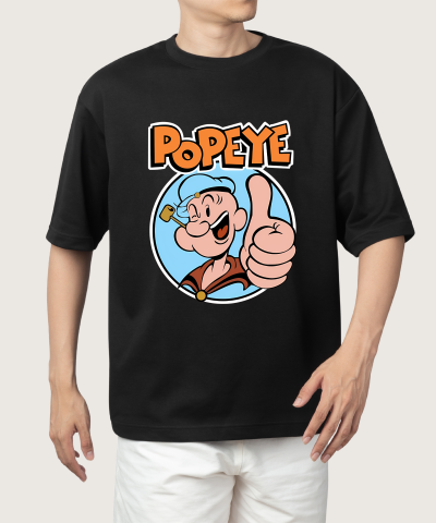Popeye Power Oversized Tee - Vintage Cool with a Modern Twist