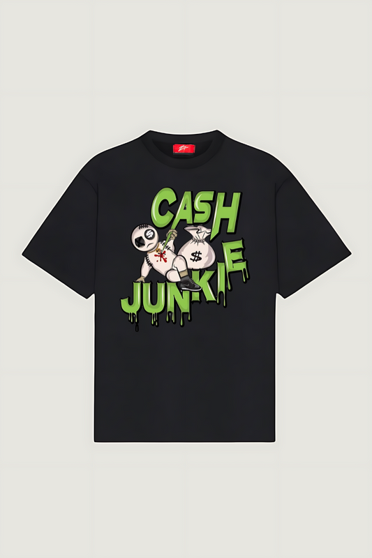Cash Junkie Oversized Tee - Flaunt Your Financial Flair