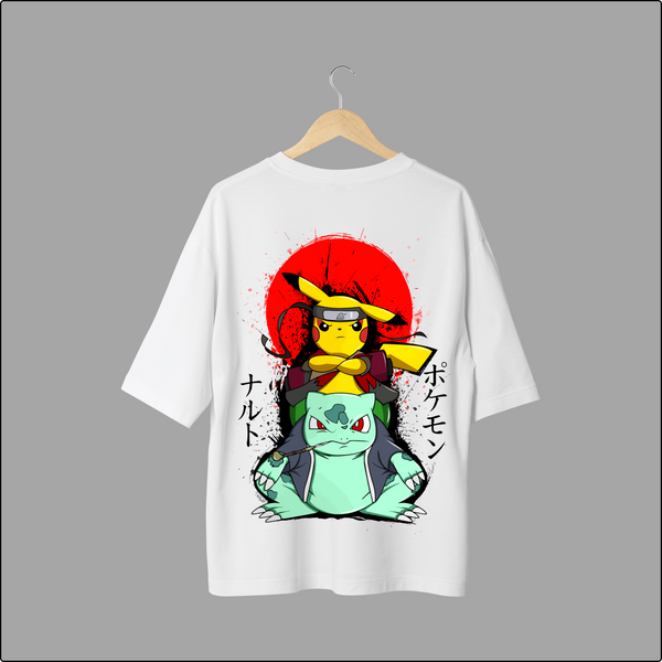 Pikachu & Bulbasaur Duo Tee - Pocket Monster Mashup