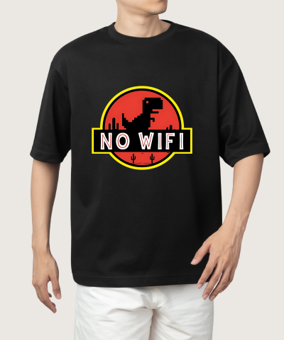 Disconnect to Reconnect Oversized Tee - Urban No WiFi Edition