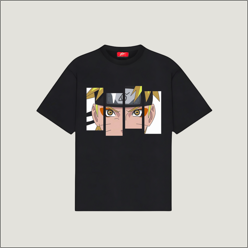 Naruto Expression Mashup Tee - Oversized and Bold