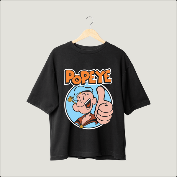 Popeye Power Oversized Tee - Vintage Cool with a Modern Twist