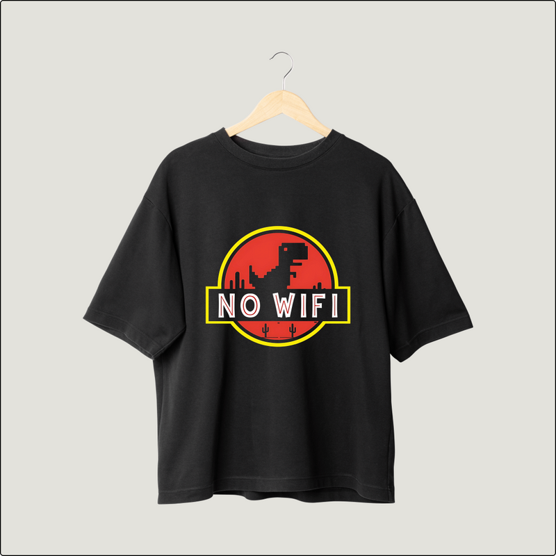 Disconnect to Reconnect Oversized Tee - Urban No WiFi Edition