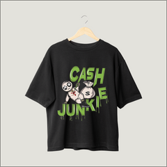 Cash Junkie Oversized Tee - Flaunt Your Financial Flair