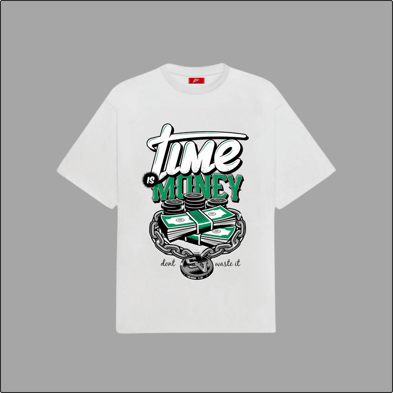 Chill ‘n’ Thrill Oversized Tee - Time is Money Design