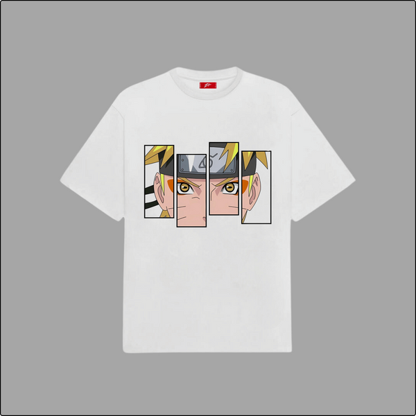 Naruto Expression Mashup Tee - Oversized and Bold