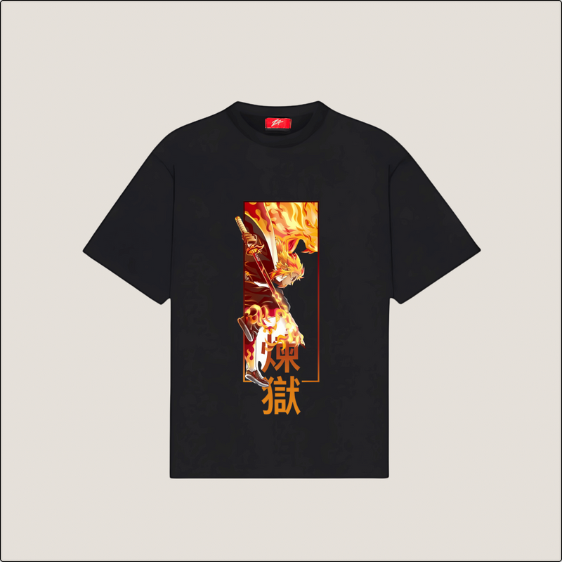 Blaze of Glory Oversized Tee - Unleash Your Inner Fire