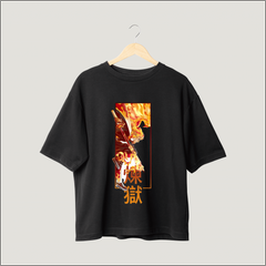 Blaze of Glory Oversized Tee - Unleash Your Inner Fire