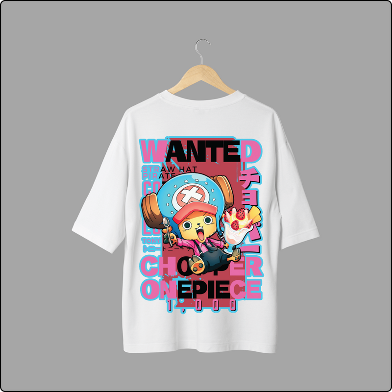 Chopper's Sweet Escape: The Cotton Candy Lover Tee (White)