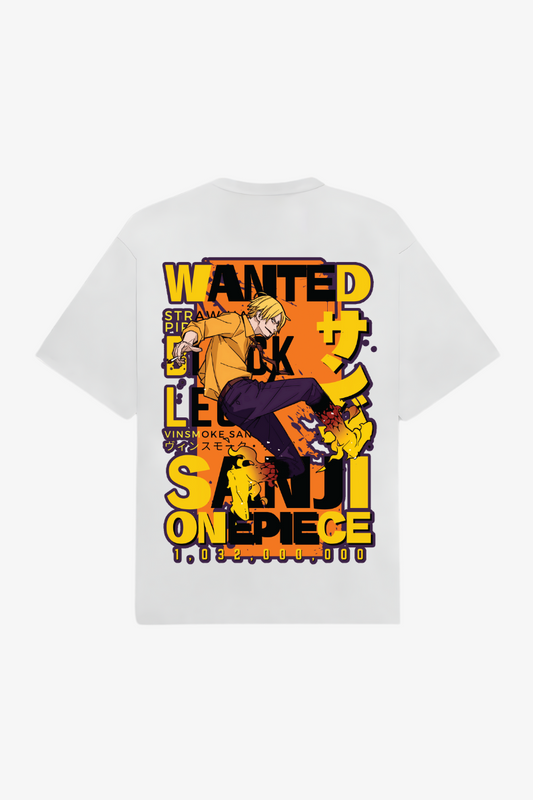 Sanji's Wanted Poster: The Black-Leg Bounty Tee (White)