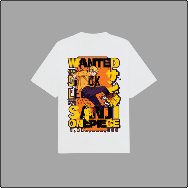 Sanji's Wanted Poster: The Black-Leg Bounty Tee (White)