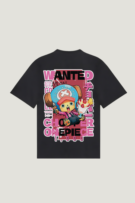 Chopper's Sweet Escape: The Cotton Candy Lover Tee (Black)