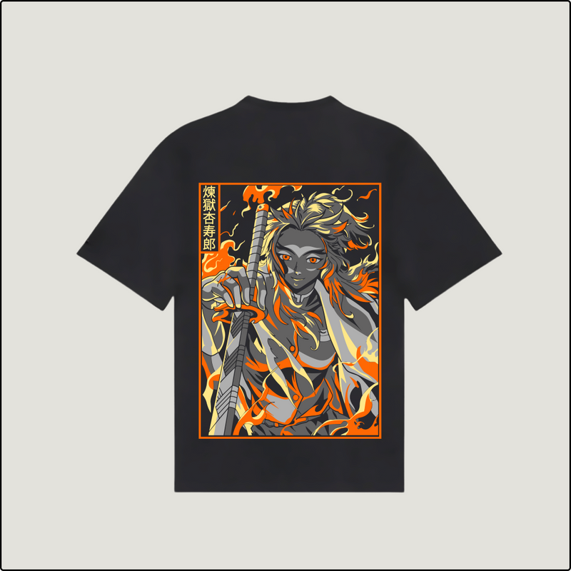 Blaze of Rengoku Tee - Ignite Your Wardrobe