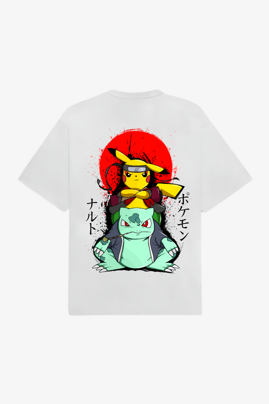 Pikachu & Bulbasaur Duo Tee - Pocket Monster Mashup