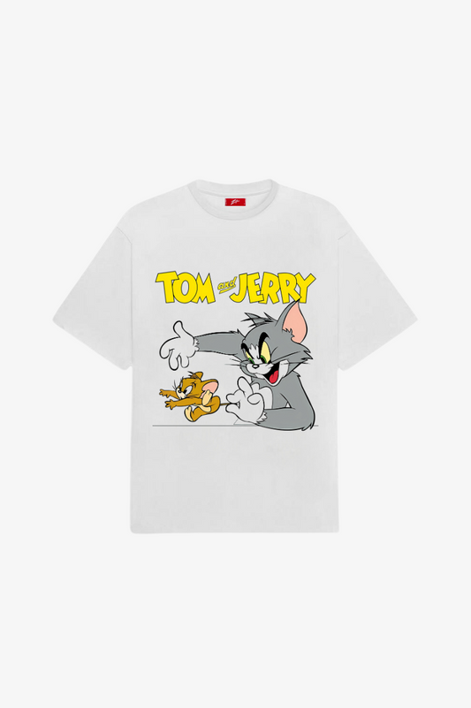 Tom and Jerry Chase Tee - Classic Cartoon Fun